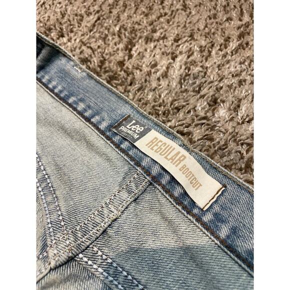 Lee Regular Bootcut Light Blue Denim Jeans Men Size 38 - Picture 3 of 4